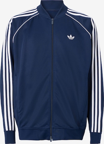 ADIDAS ORIGINALS Кофта на молнии 'SST Adicolor Classics' в Синий: спереди