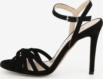 Sandales à lanières 'EVA' EVITA en noir : devant