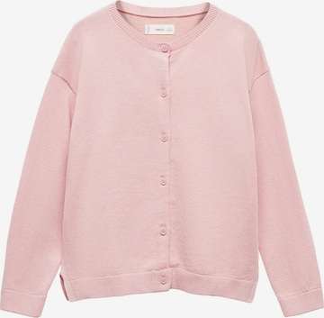 MANGO KIDS Gebreid vest 'EMMA5' in Roze: voorkant