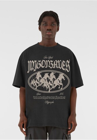 MJ Gonzales Shirt 'Running Wild' in Zwart: voorkant