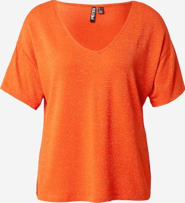 PIECES Shirt 'BILLO' in Orange: front