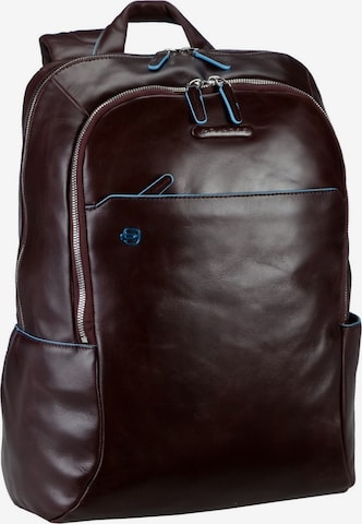 Piquadro Backpack 'Blue Square' in Brown