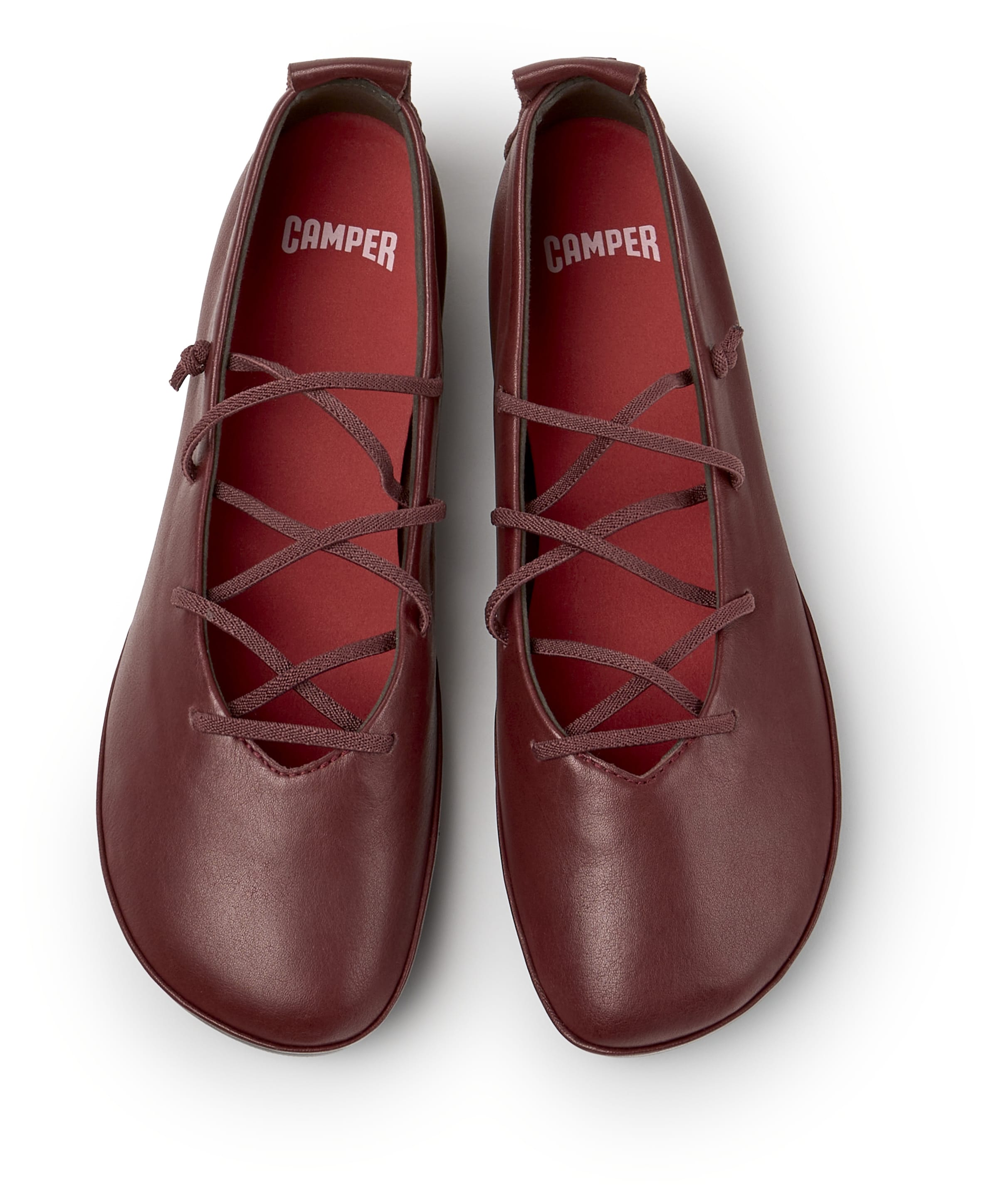 Ballerines à lanières 'Right Nina' CAMPER en rouge