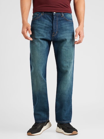 WEEKDAY Loosefit Jeans 'Space Seven' in Blauw: voorkant