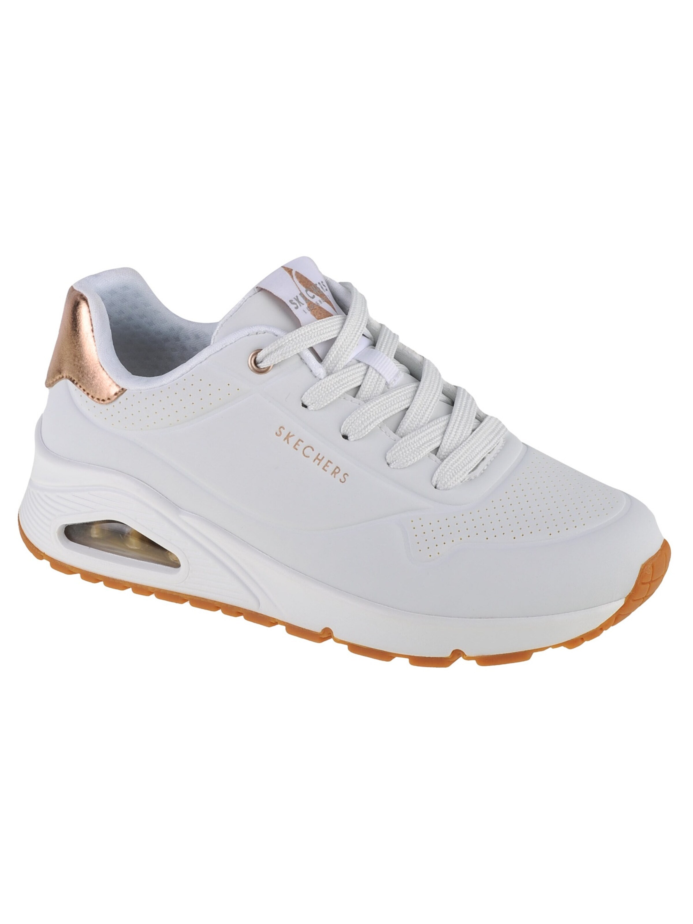 Baskets basses 'Uno-Golden Air' SKECHERS en blanc : devant