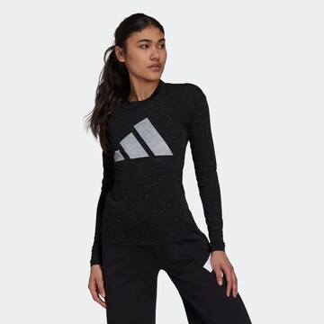 ADIDAS PERFORMANCE Λειτουργικό μπλουζάκι σε μαύρο: μπροστά