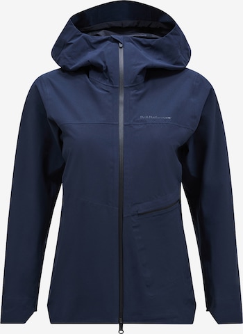 Veste outdoor PEAK PERFORMANCE en bleu : devant