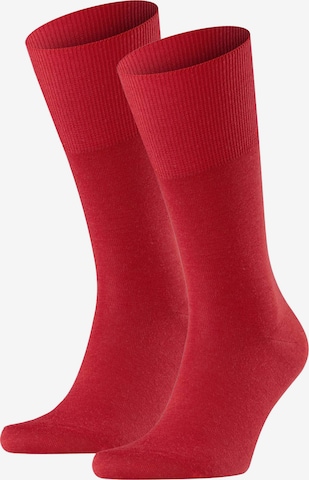 Chaussettes FALKE en rouge : devant