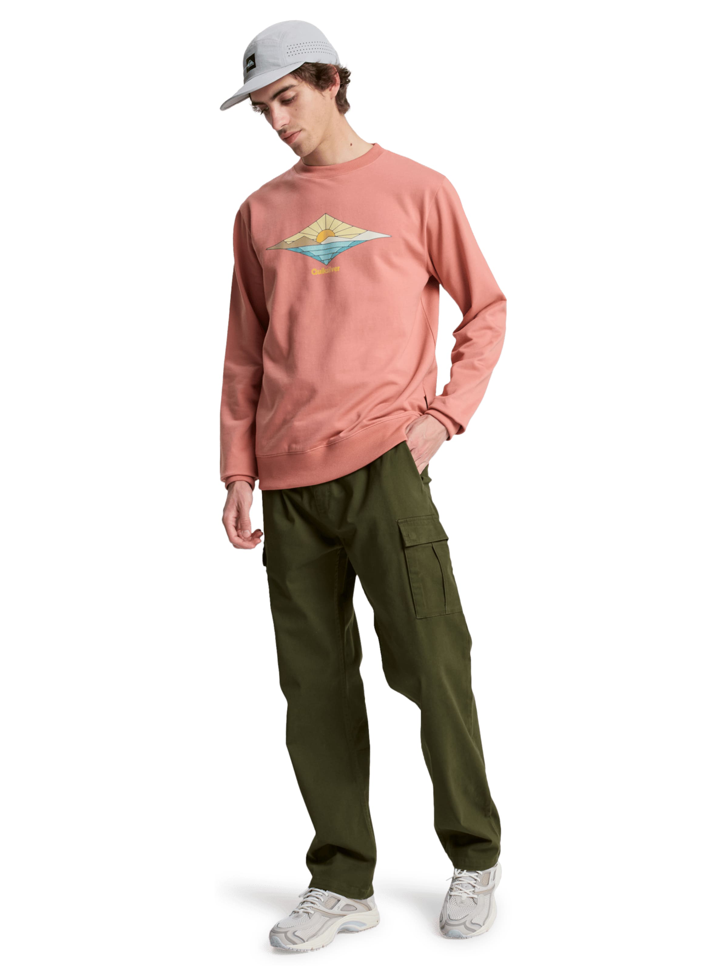 QUIKSILVER Regular Pants 'Taxer' in Green