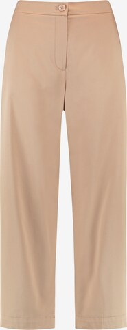 GERRY WEBER Trousers with creases in Beige: front