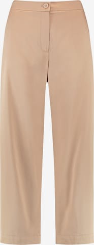 GERRY WEBER Trousers with creases in Beige: front