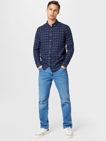 Kronstadt Regular fit Button Up Shirt 'Dean' in Blue