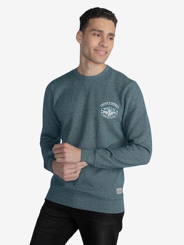 Petrol Industries Sweatshirt 'Hubbing' in Green: front