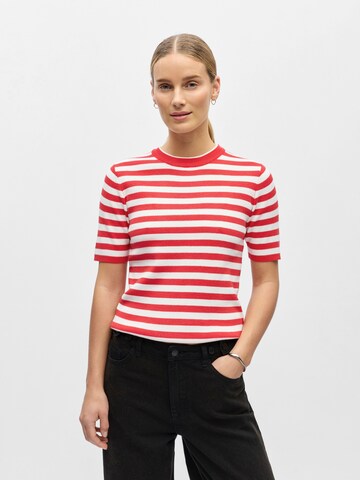 Pull-over 'OBJESTER' OBJECT en rouge : devant