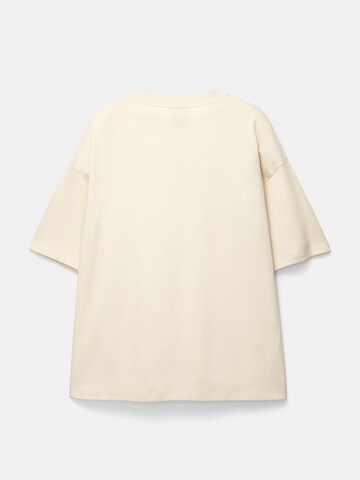Tricou 'MIAMI' de la Pull&Bear pe bej