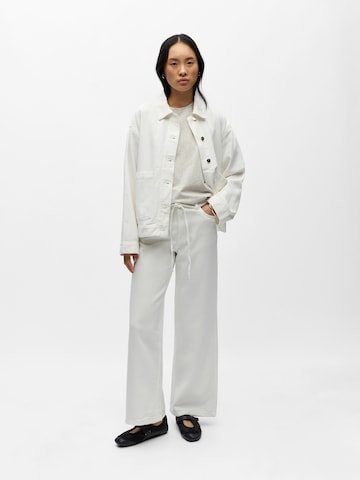 OBJECT Wide leg Jeans 'OBJROSIE' in White