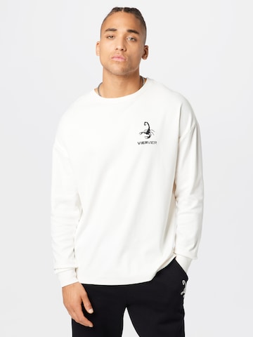 VIERVIER Longsleeve 'Luca' in Weiß