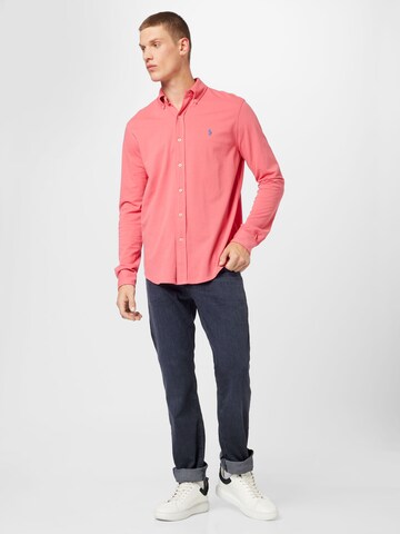 Polo Ralph Lauren - Slim Fit Camisa em vermelho