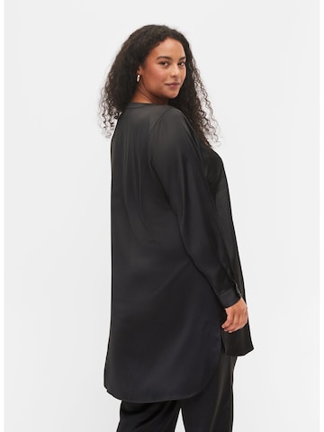 Zizzi Bluse 'MKIYA' in Schwarz