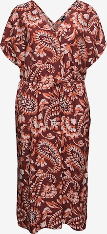 Vero Moda Curve Zomerjurk 'VMCNELLIE CARLA' in Rood: voorkant