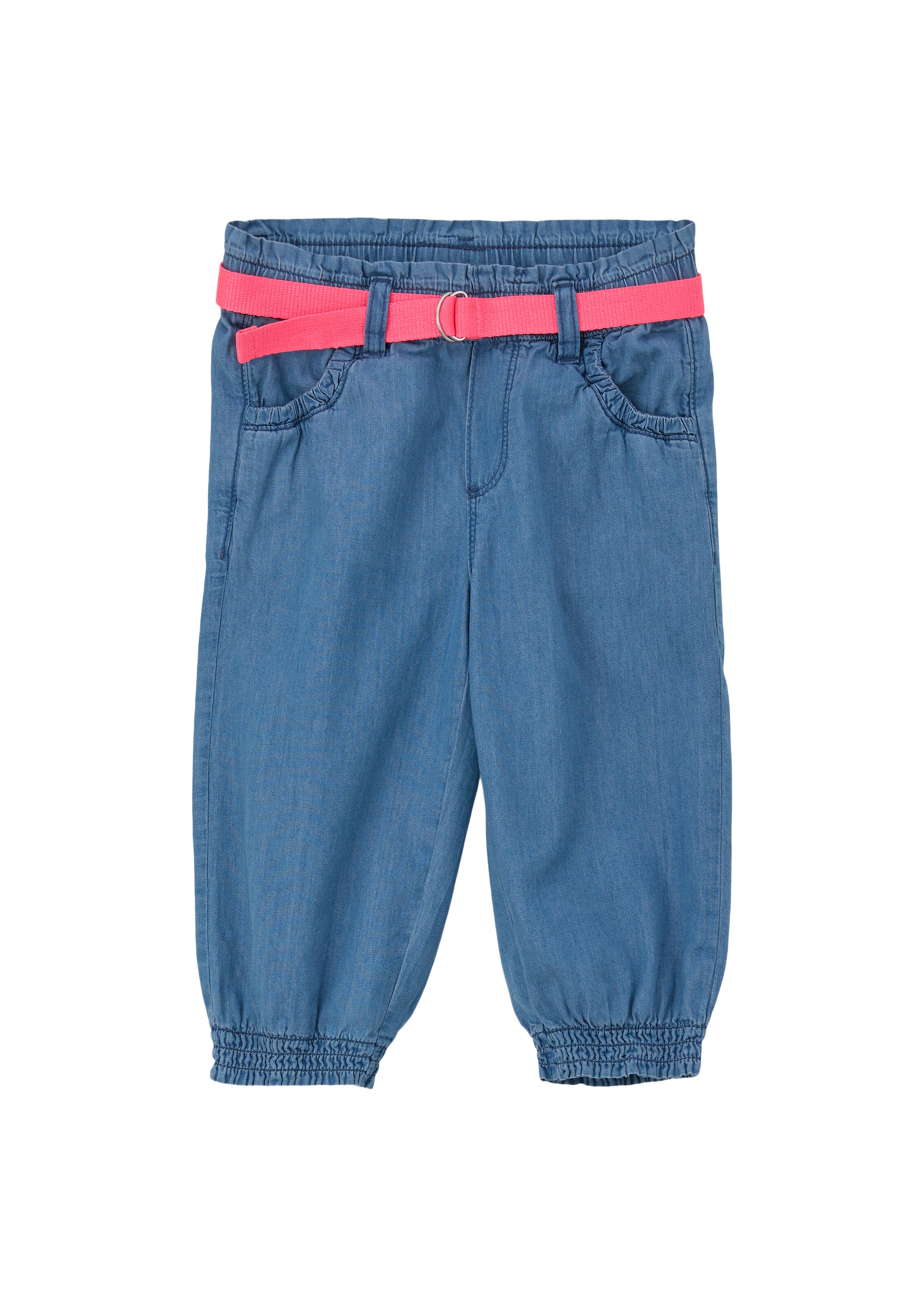 s.Oliver - Tapered Calças de ganga em azul: frente