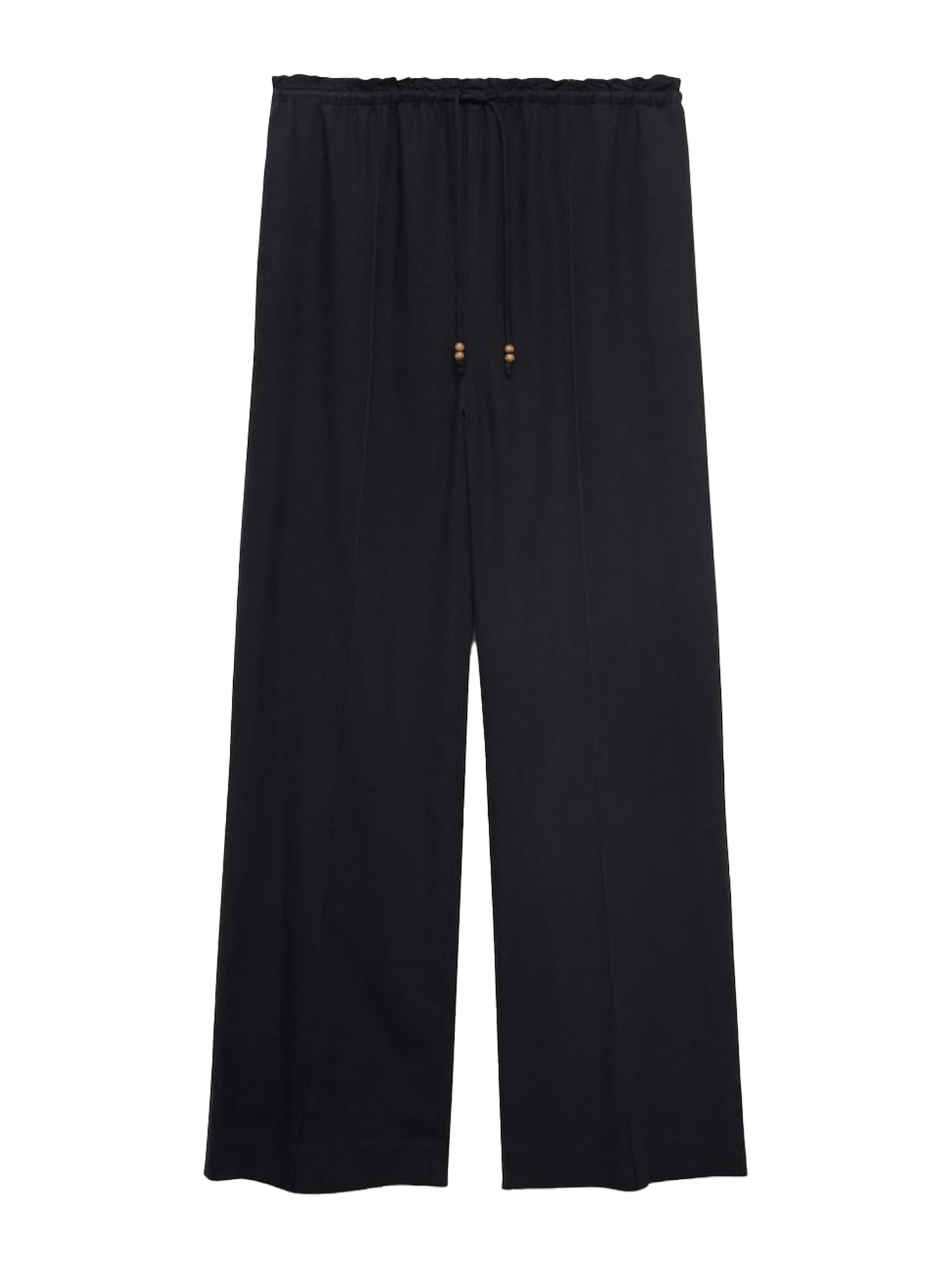 Pantalon 'SCOTT' MANGO en noir : devant
