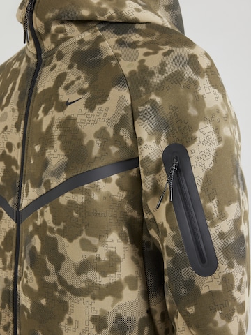 zaļš Nike Sportswear Sportiska jaka 'TECH FLC'