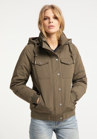 DreiMaster Vintage Winter Jacket in Green: front