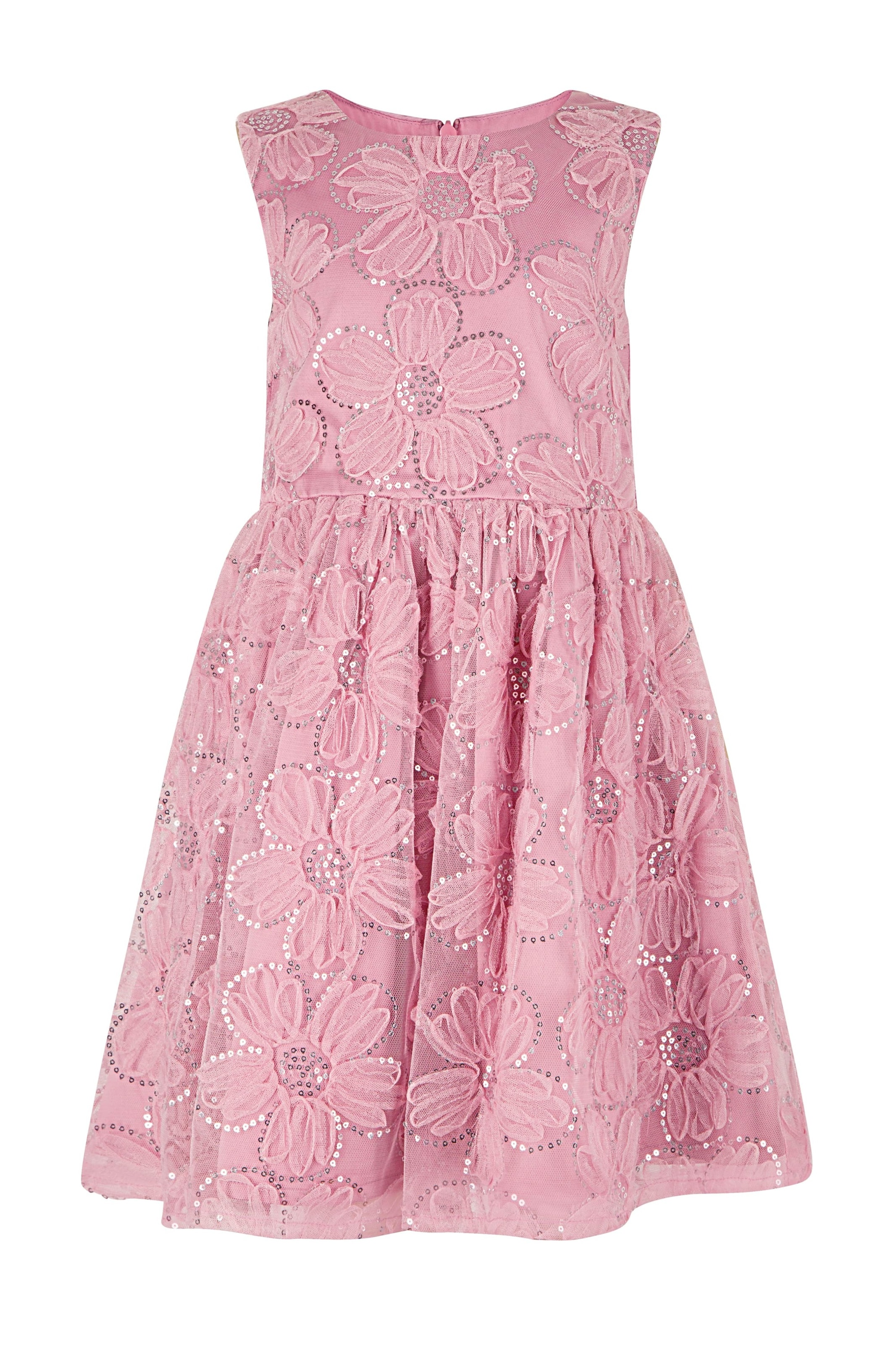 happy girls Kjole i sølvgrå / pink, Produktvisning