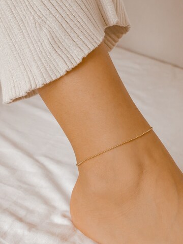 Hey Happiness Fußschmuck 'Bead Line' in Gold
