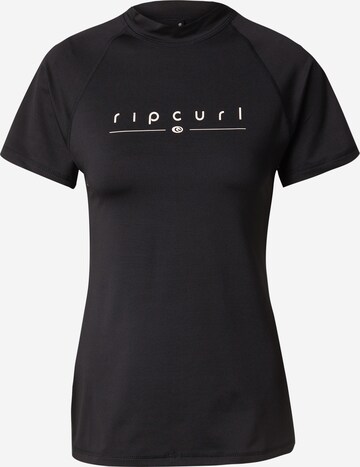 T-shirt fonctionnel 'GOLDEN RAYS' RIP CURL en noir : devant