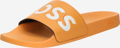 Šlepetės 'Aryeh' iš BOSS, spalva – oranžinė / balta, Prekių apžvalga
