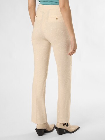 BOSS Regular Trousers with creases 'Tatawa2' in Beige