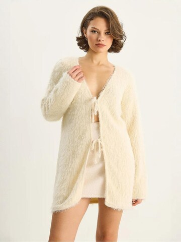 Bianco Lucci Gebreid vest in Wit