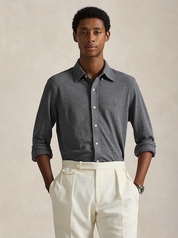 Polo Ralph Lauren Regular fit Риза в сиво: отпред