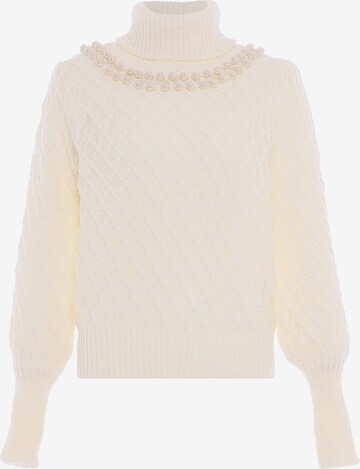 faina Sweater in White: front