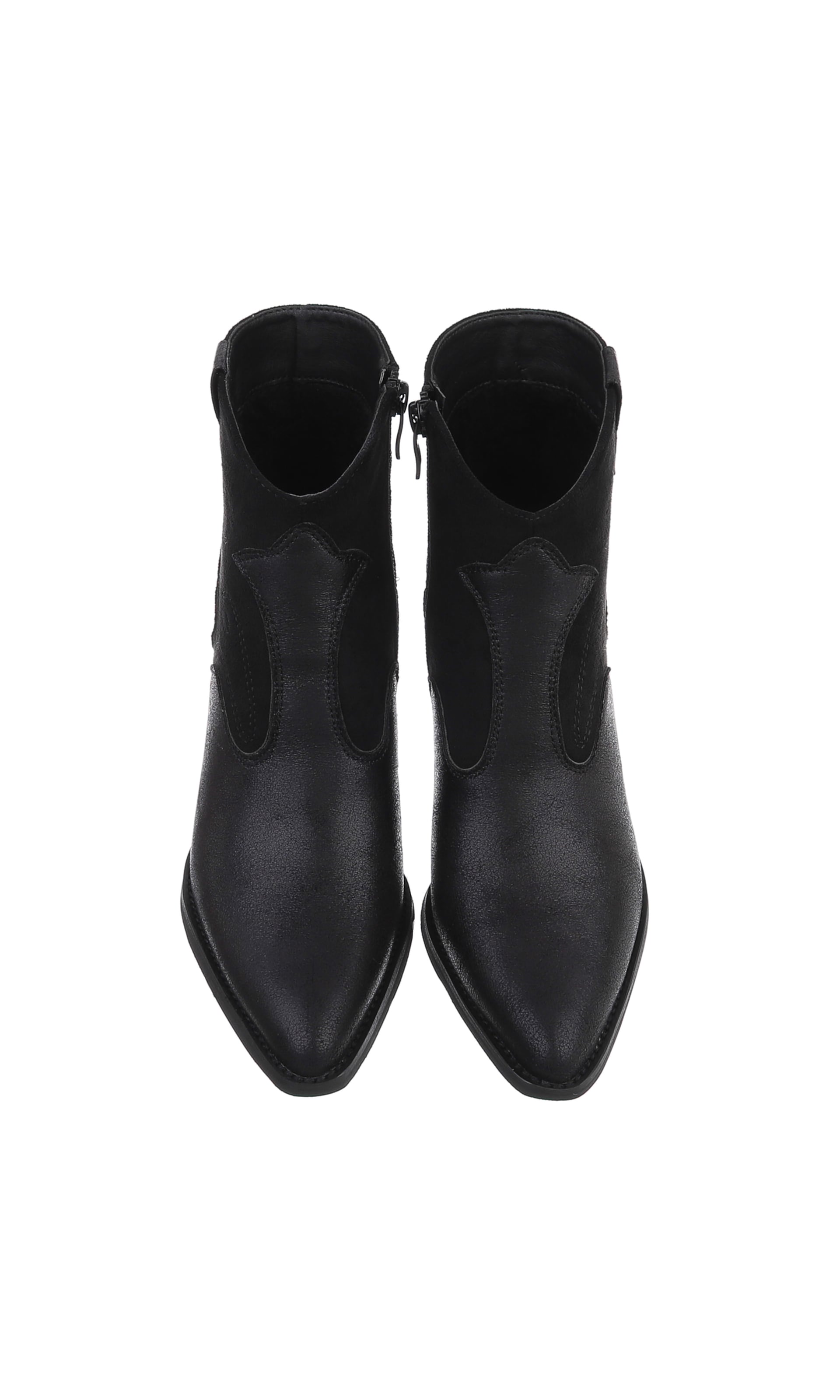 Ital-Design Cowboystiefel in Schwarz