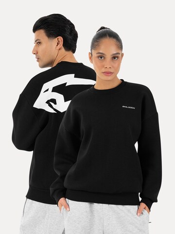 Smilodox Sweatshirt in Zwart: voorkant