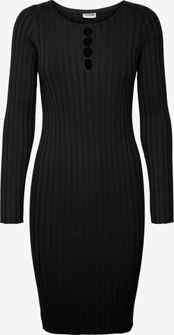 Noisy may Gebreide jurk 'FREY' in Zwart: voorkant