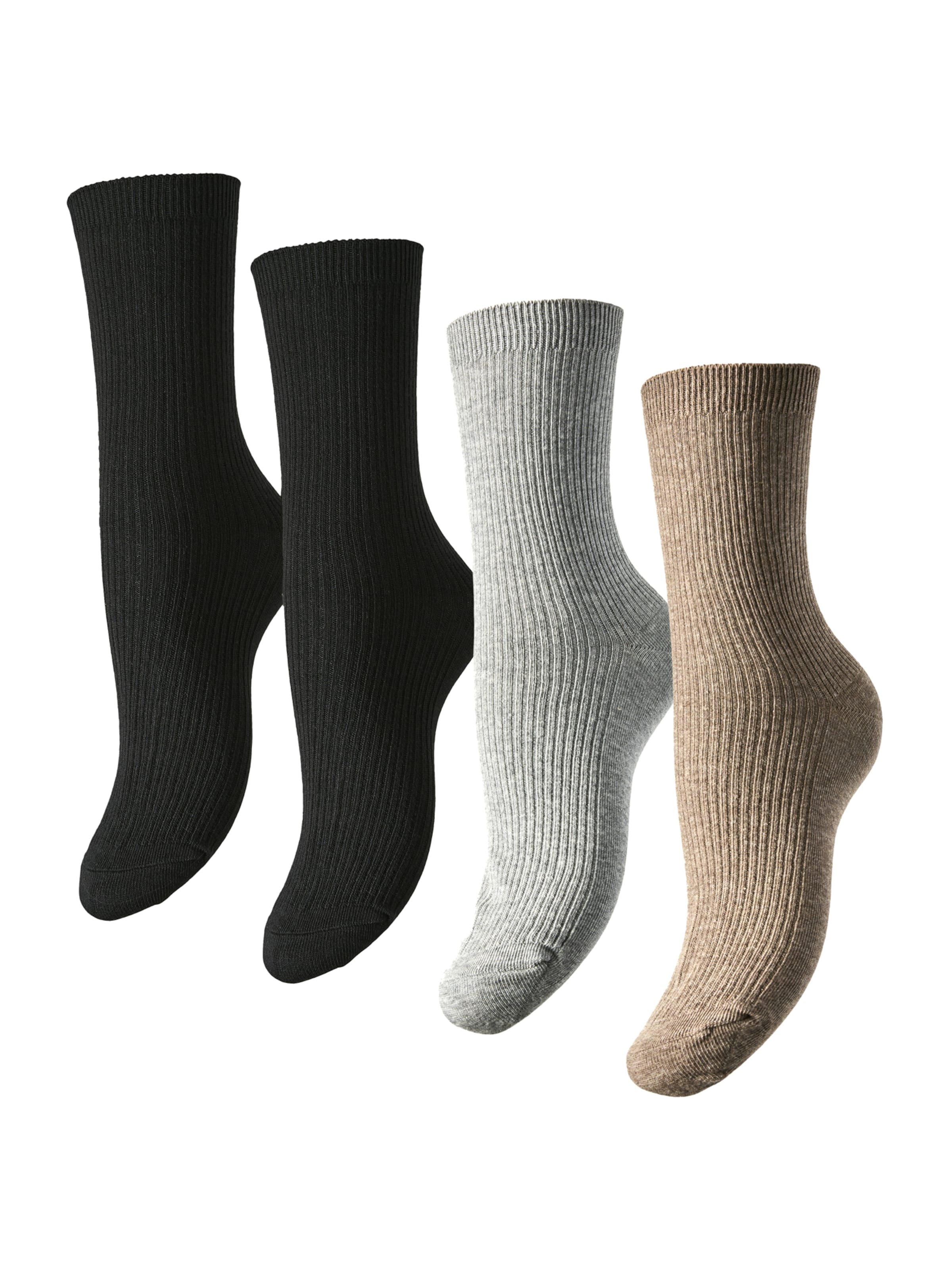 PIECES - Meias 'PCMarta' em castanho: frente