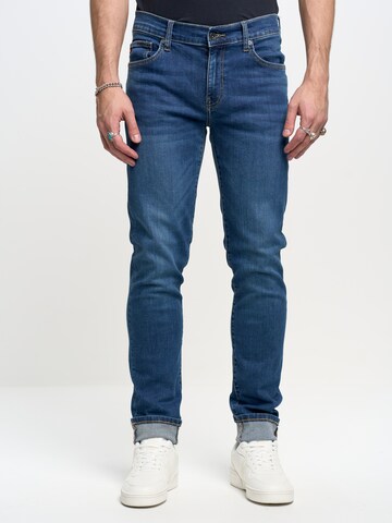 BIG STAR Slimfit Jeans 'JEFFRAY' in Blauw: voorkant