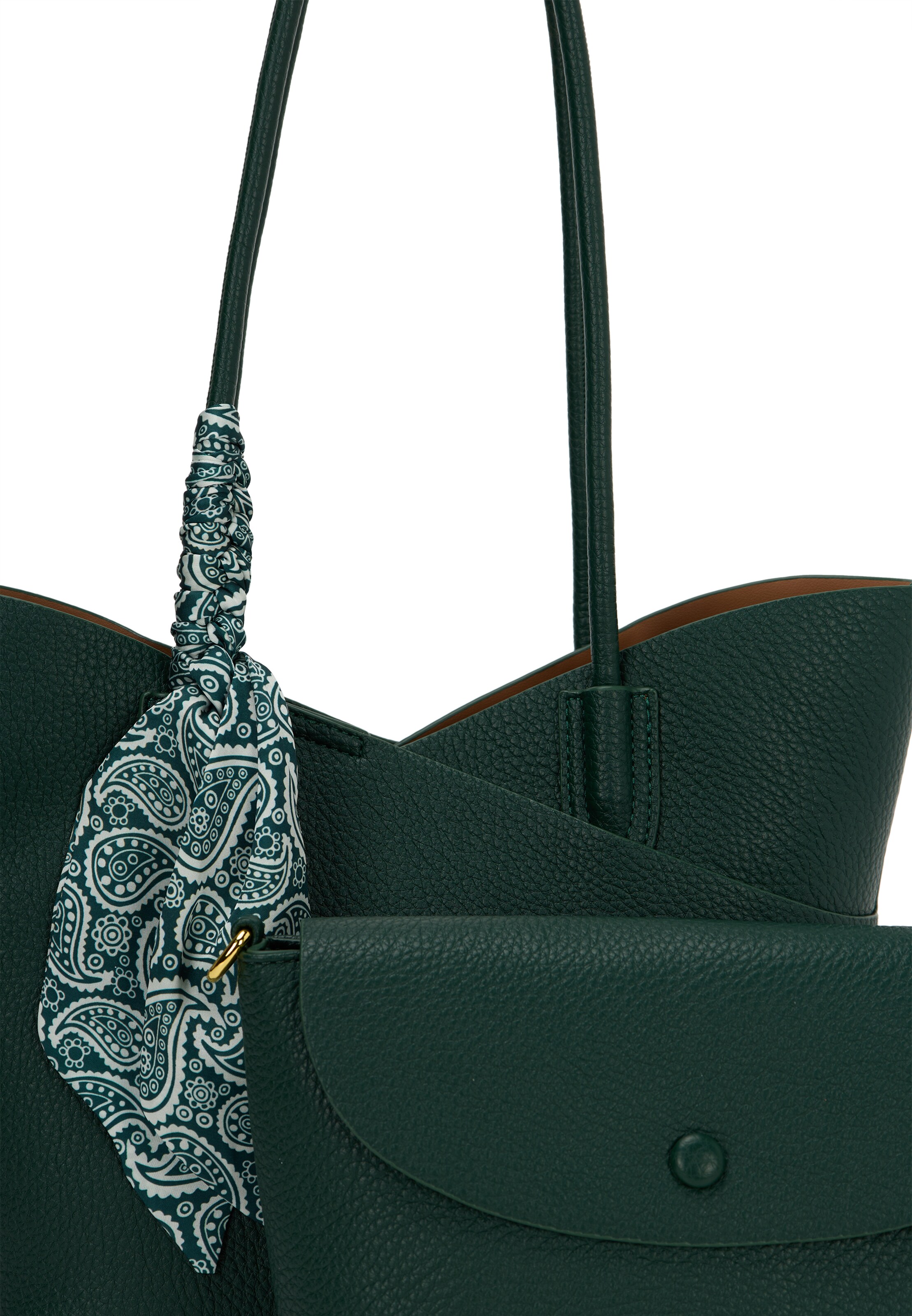 zaļš Usha "Shopper" tipa soma