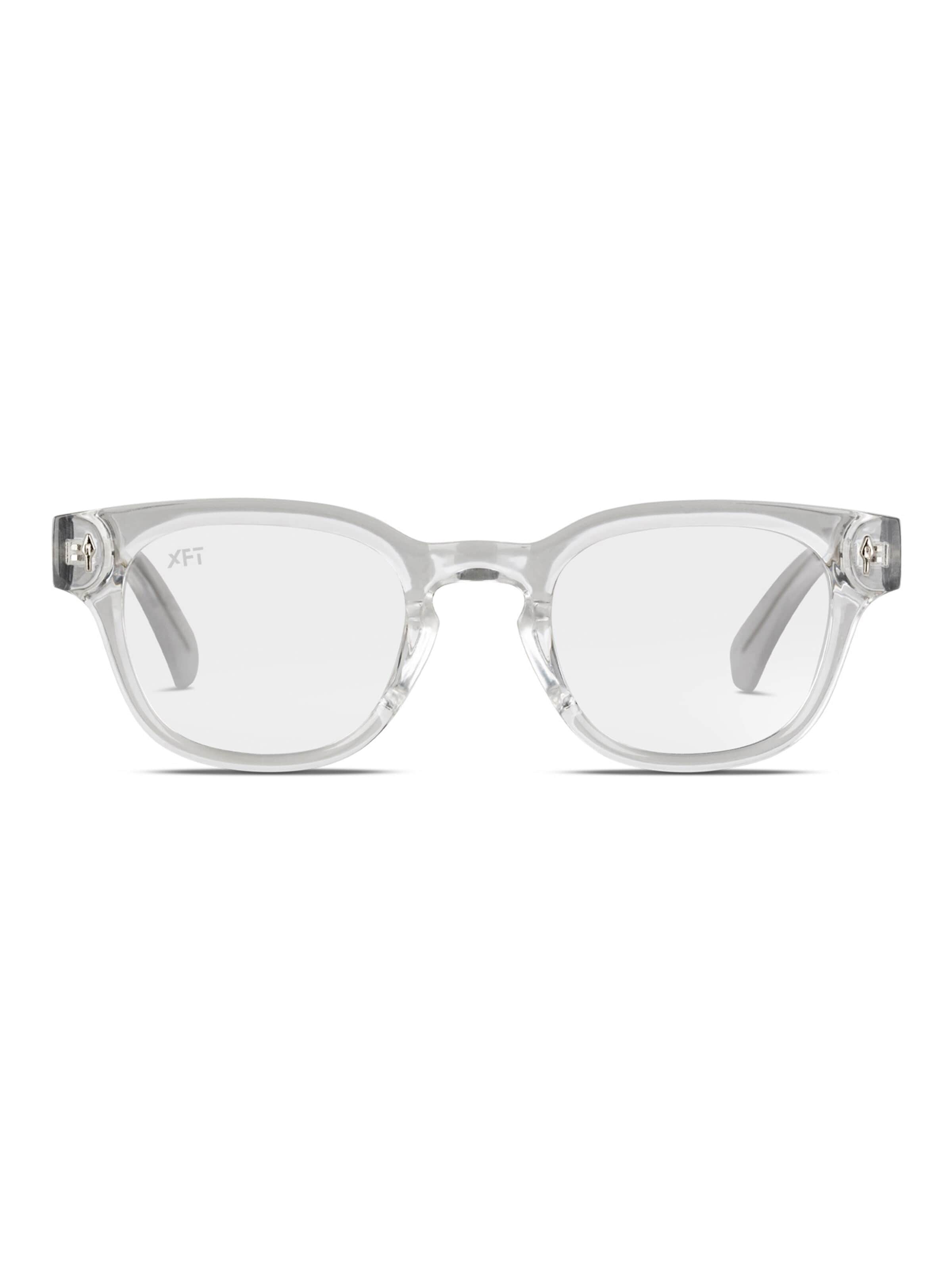X Frame Therapy Glasses 'Transluming Blue Light' in Transparent