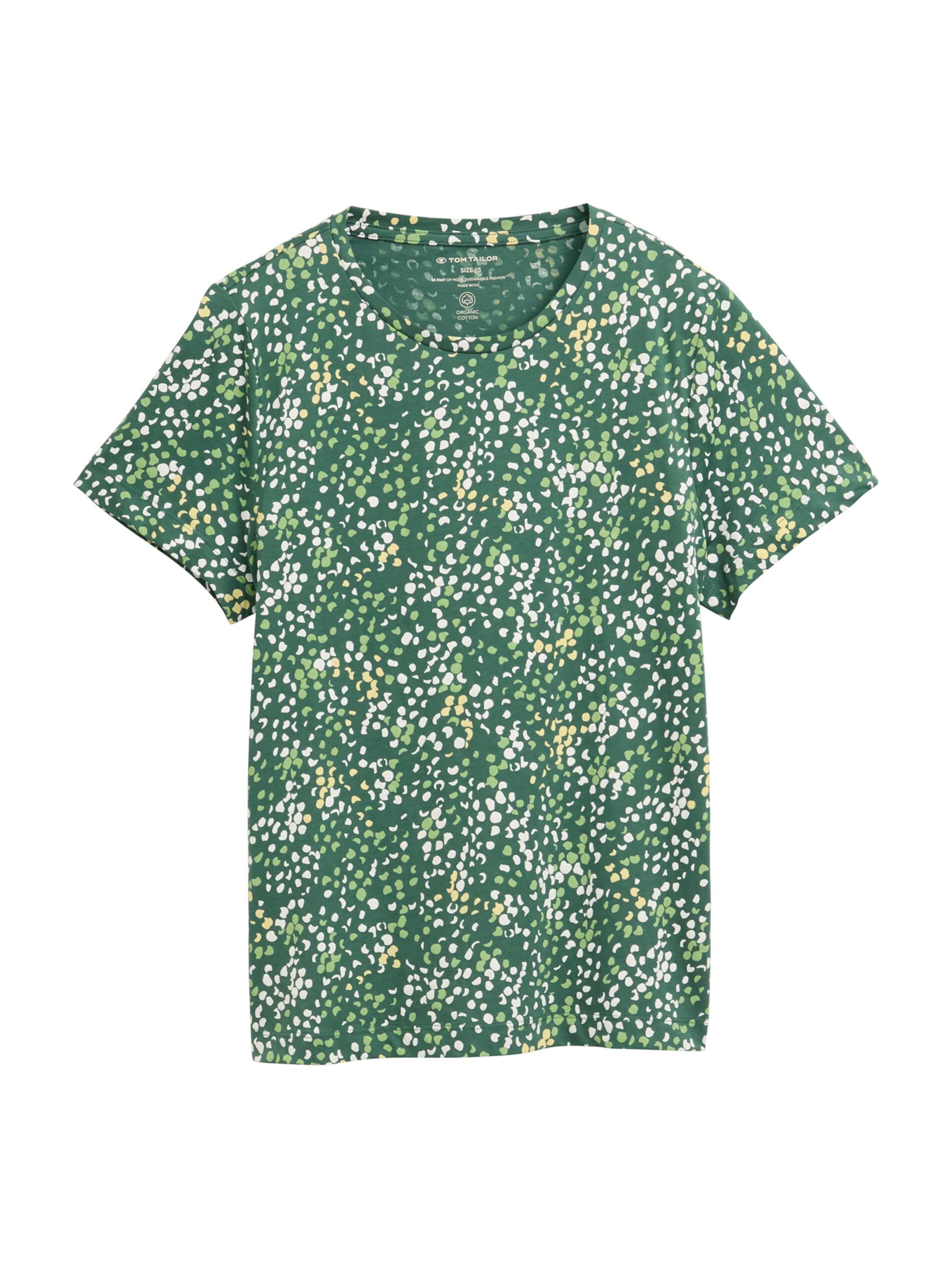 Tricou de la TOM TAILOR pe verde: față