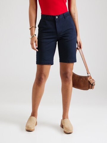 Lindex Slimfit Shorts in Blau: Vorderseite