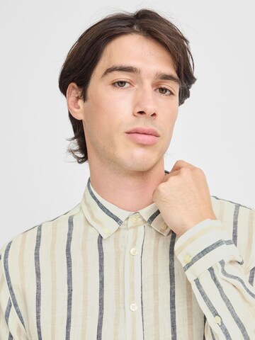 Casual Friday Regular fit Overhemd ' CFDYLAN striped ' in Beige