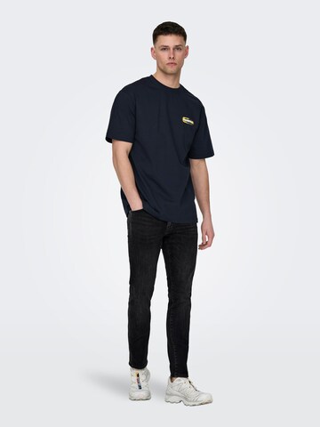 Only & Sons Slimfit Jeans 'Loom' in Schwarz