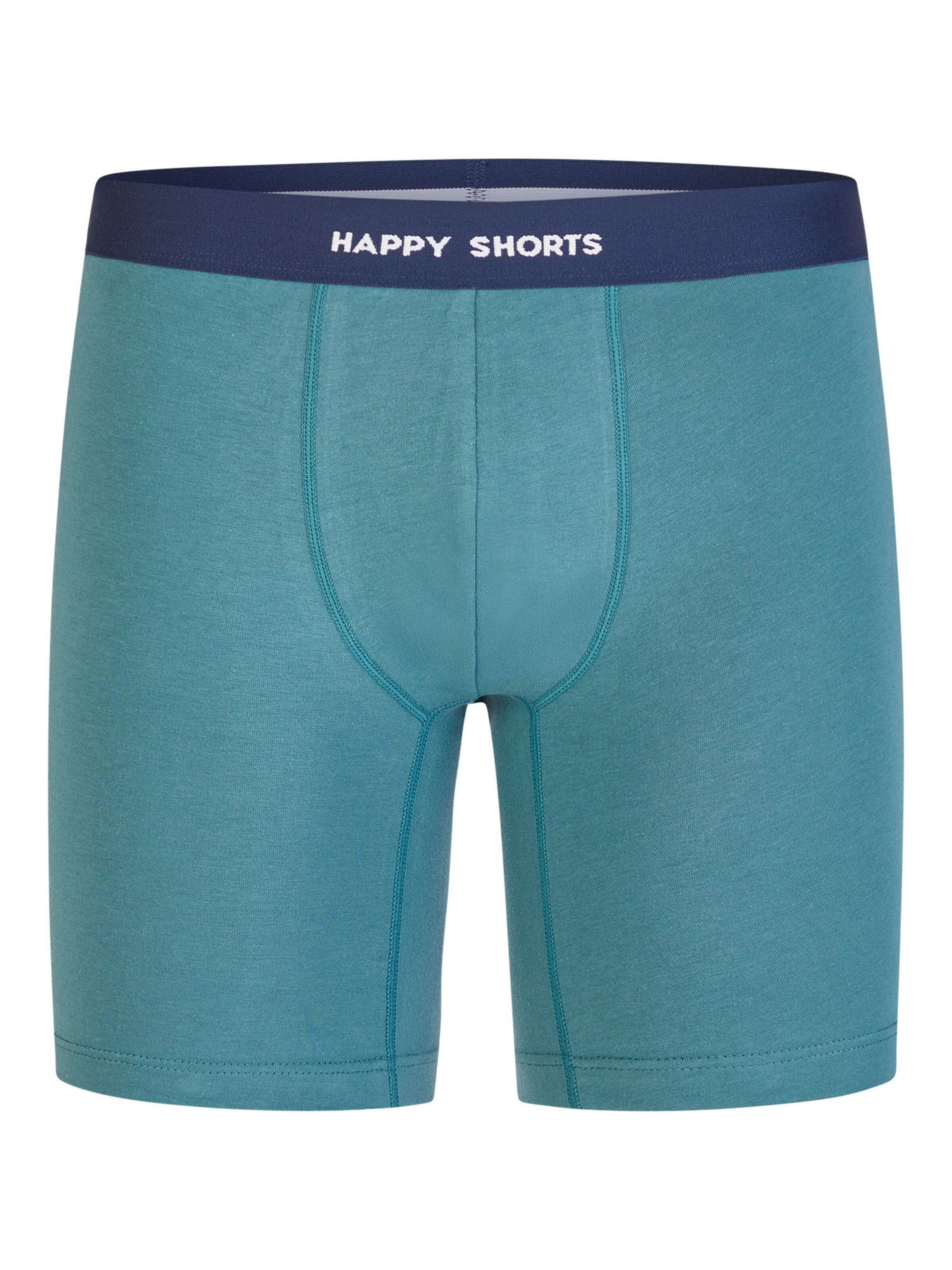 Happy Shorts Boxershorts ' Jersey Long ' in Blauw