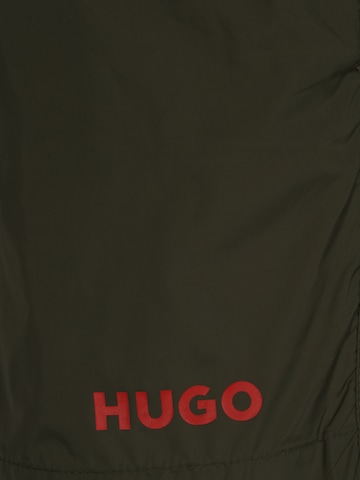 HUGO Red Board Shorts 'HAITI' in Green