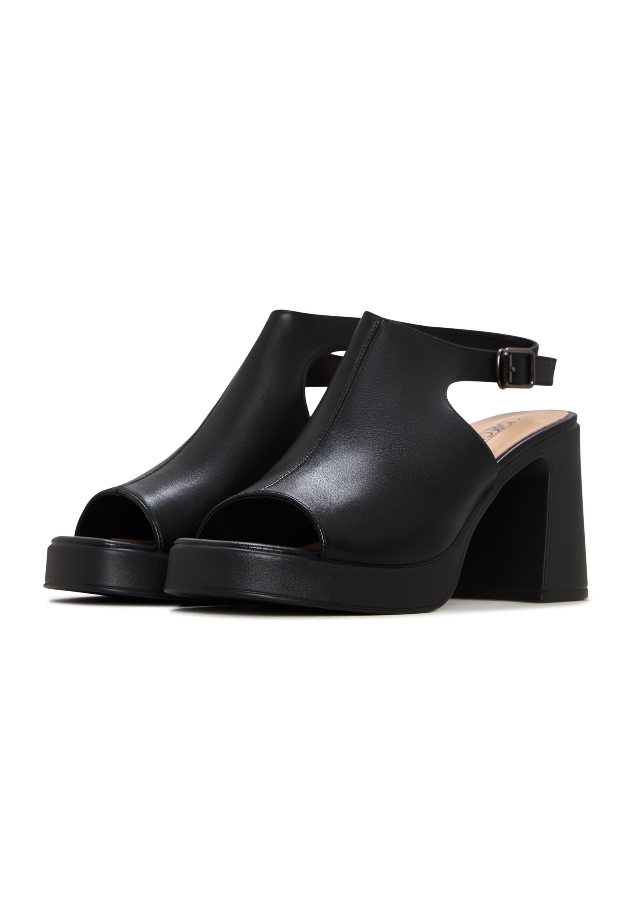 CESARE GASPARI Slingback pumps in Black